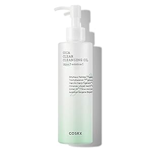 COSRX Pure Fit Cica Cleansing Oil, 6.76 fl. oz / 200ml | Light Weight Oil Purifying Centella for Sensitive Skin | CICA-7 Complex, Jojoba seed oil