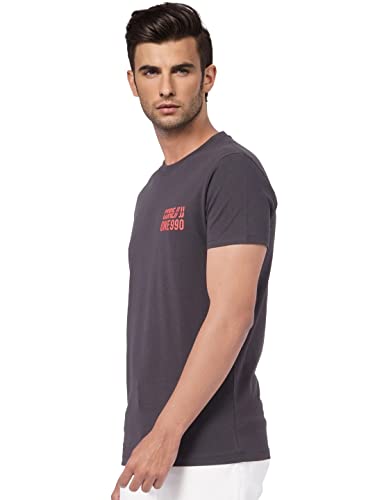 Image of Jack & Jones Men's Cotton Printed Slim Fit T-Shirt