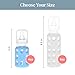 Lifefactory 4-Oz Glass Baby Bottle with Protective Silicone Sleeve and Stage 1 Nipple Sky Blue