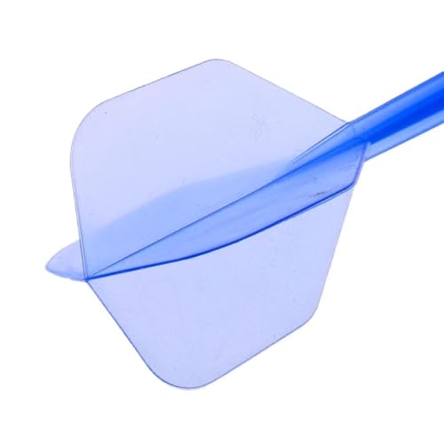 zalati Dar Shafts with Flights 6pcs Plastic Clear Style Durable Replacement Accessories for 2BA Thread Stems - Blue - Image 4