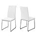 MONARCH Dining Chair in White (Set of 2)