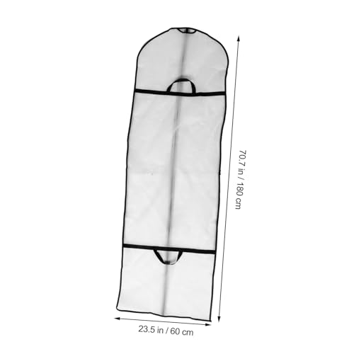 2pcs Reusable Garment Bags for Wedding Dresses Coats Gowns Sturdy Plastic Cover for Suits Lightweight Spacious Storage for Closet Organization2