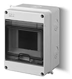 Schutzart : IP40 Sicherungskasten Kleinverteiler IP40 Aufputz 5 Module 1-reihig Control LUX-PLUS