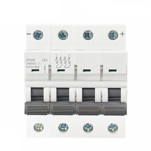 Disjoncteur DC 1000V 10A 4P MCB magnétothermique pour coffret DC
