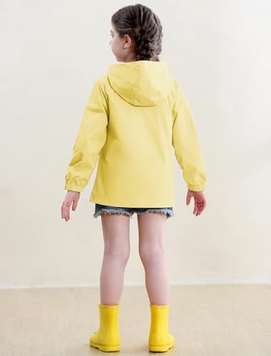 Seanrui Toddler Rain Jacket Waterproof Hooded Rain Coats for Girls Windbreaker Outwear4