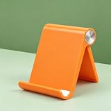 Tablet Stand Holder, Adjustable Foldable Cell Phone Stand Compatible for Most iPad and Smartphones Home Office Accessorie, Style 1, Orange