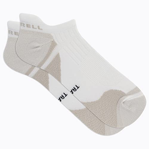 Image of Merrell Unisex Adult Men's and Women's Trail Running Cushioned Socks - Anti-slip Heel & Arch Compression