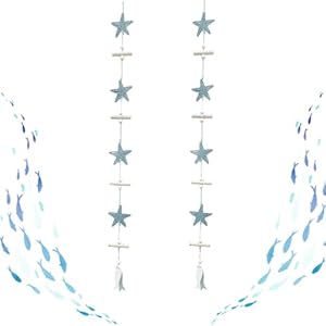 ARTGUTS 2er Set Maritime Seestern Holzverzierungen