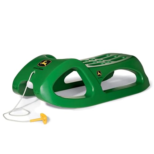 RollyToys Snow Cruiser John Deere ab 3 Jahren Farbe Grün sehr Stabil mit Stahlschienen Schlitten Rutscher  200160