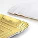 10 PCS Gold Rectangle Trays, Heavy Duty Disposable Paper Cardboard for Platters, for Elegant Dessert Table Serving Parties, Cupcake Display, Birthday Party, Christmas, Weddings
