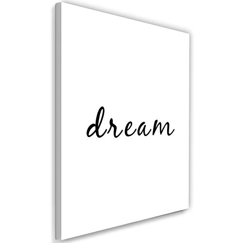 Photo sur Toile XXL Slogan Positive blanc pour illuminer votre bureau
