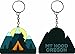 R and R Imports Mt Hood Oregon Souvenir tent Metal Keychain