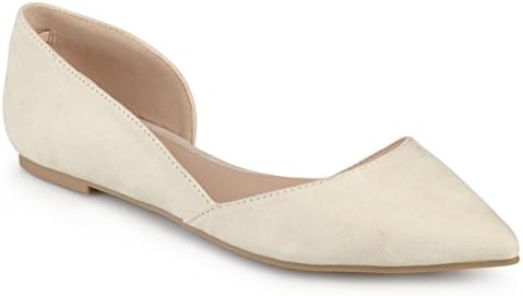 Journee Womens Ester Slip On Pointed Toe D'Orsay Flats