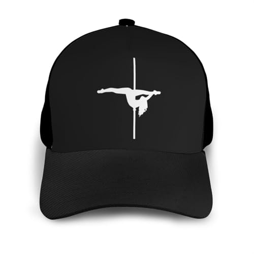 Pole Dancing Bonnets Curved Brim Mesh Baseball Cap Casual Sun Hat Unisex3