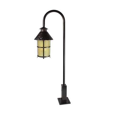 Luminaire extérieur E27 vintage en métal aluminium étanche pour colonne de villa