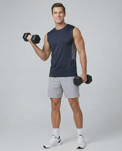 Image of Real Essentials: Men's Dry Fit Tank Tops Sleeveless Workout Shirts Moisture-Wicking Muscle Tank Gym Running (Big & Tall)