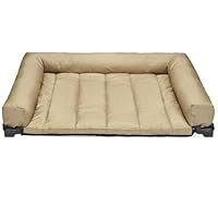 Brandina Rialzata Per Cani Grandi - Lettino Esterno/Interno Con Poggiatesta, Nero - Foto 7