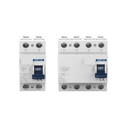 Interrupteur différentiel 4P 40A 30mA pour tableau électrique triphasé
