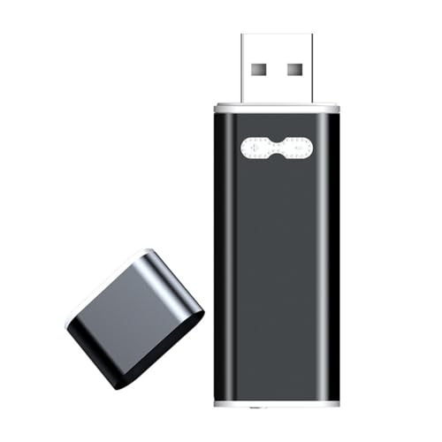 Bnnlqpsttg Mini Reproductor de Audio Digital con Grabadora de Voz, 2 Puertos USB2.0, Reproductor MP3 WAV, Grabación de 25 Horas, Plug and Play, Capacidad de 32 GB.