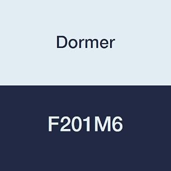 Dormer F201M6 Gun Nosed Dies, Bright, M6, High Speed Steel, Plug 1 mm, Diameter 20 mm, Height 7 mm