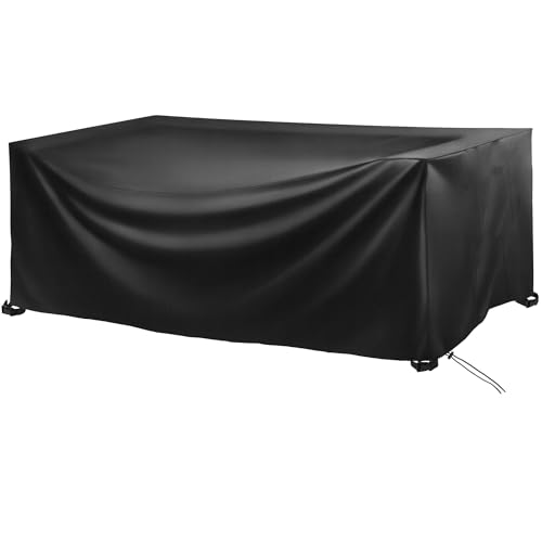 Bâche table jardin extérieure 420D housse imperméable de protection hivernale 360x340 cm - 2
