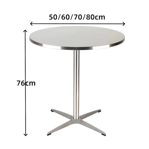AKILER カフェテーブル 丸テーブル 直径50 60 70 80 モダンでシンプル カフェレストラン 家庭用 業務用 ダイニングテーブル (80cm,丸型) [3]