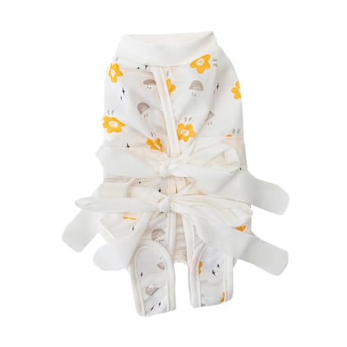 Cuticate 猫回復スーツ猫ボディスーツベストペット服パジャマペット回復服オスとメスの犬メス猫猫犬用, S