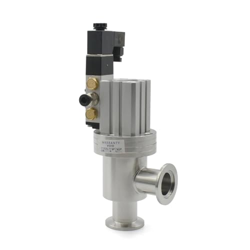 Vanne de vide pneumatique Y KF40 24V déflecteur gaz bride inox raccordement L