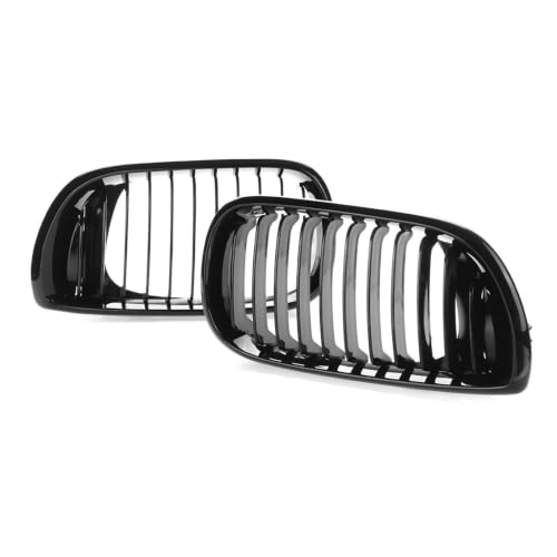 Grilles De Course Radiateur en Noir Laqué pour BMW E46 4DR Look Sportif Épuré