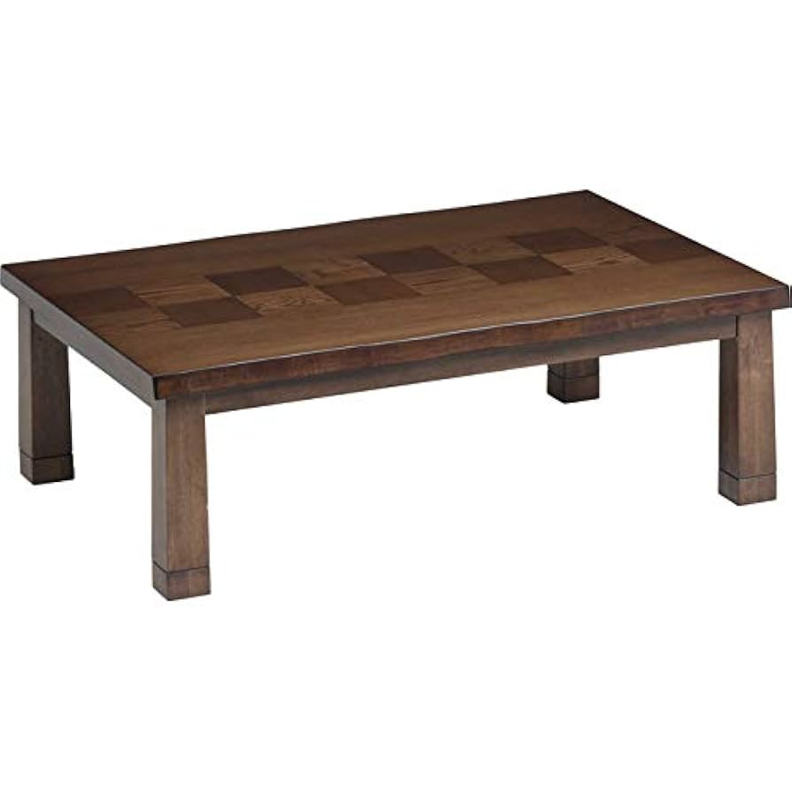 Amazon.co.jp : 協立工芸 家具調こたつ【120×80cm】【ブラウン