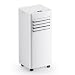 Climatiseur mobile 9000 BTU, 4 en 1 (refroidissement/déshumidification/ventilateur/mode veille), télécommande, écran LED, minuterie 24h et sécurité enfant – Idéal pour la maison, le bureau, le camping