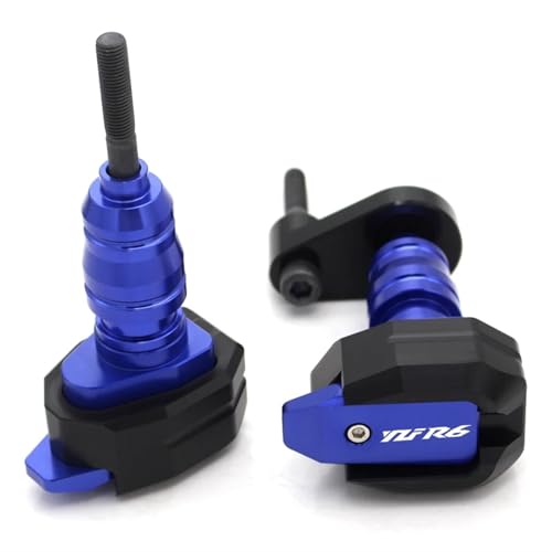 Protection chute YZF-R6 curseur cadre amortisseur de choc bleu