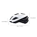 FytStycale Cycling Helmet for Wide Head Sizes with Shock Absorption, White with Black