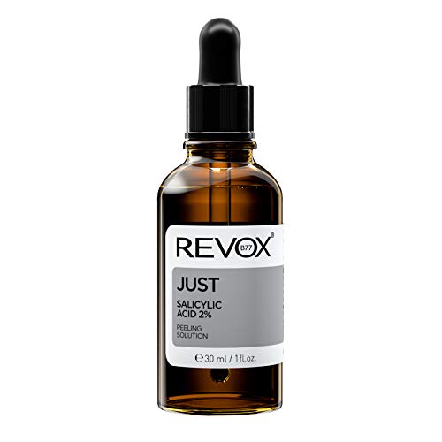 Salicylic Acid Peel 2% REVOX B77 JUST Peeling Solution for Face, Professional Grade Serum for Acne Scars Treatment, Paraben Free Exfoliating Solution for Skincare â€“ 30 ml Bottle