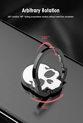 UUPOI Suporte de anel de dedo para celular, suporte de anel ajustável de esqueleto personalizado 360