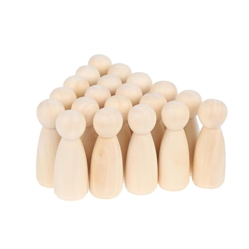 Poupée en bois inachevée 65MM à peindre avec surface lisse