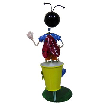 Boneco Joaninha com Bicicleta Para Enfeite e Decoraçao Jardim e Flores (BON-M-15)