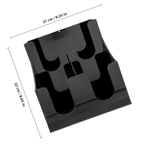 Distributeur gobelets papier acrylique noir support mural gain de place - 2