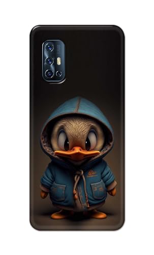 Image of Plastic Printfidaa Printed Hard Back Cover Case For Vivo V17 Back Cover (Animated Duck) -112, Multicolor
