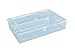 Produktbild hünersdorff Sortimentskasten: stabile Sortierbox (PS-Classic-Flex, hoch) ohne Fachaufteilung, glasklar, Sortierkasten-Maße: T225 x B335 x H73 mm, Made in Germany