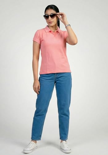 Image of Wear Your Opinion Womens Polo Collar Neck T-Shirt Top (Design: Solid)