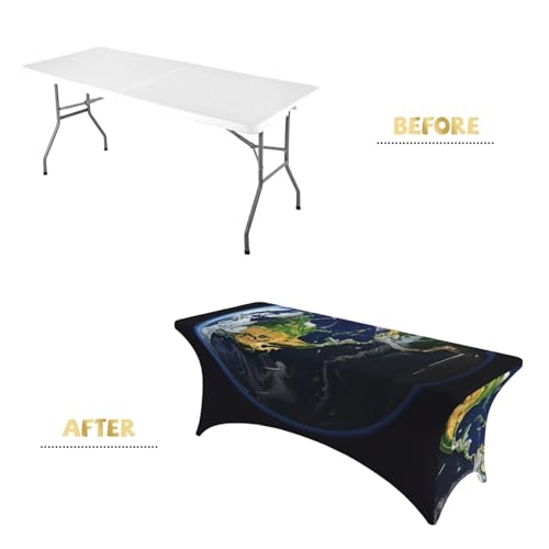 Housse de table extensible élasthanne lavable et infroissable 1,8m