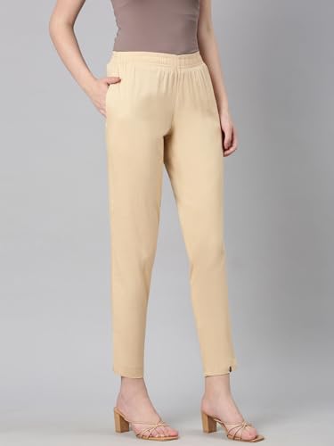 Image of TWIN BIRDS Women Viscose Cotton Kurti Pants | Stretch Ethnic Daily Trousers