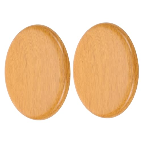 SOPOTUTU 2 Piezas Asiento Redondo de Madera Maciza Cojín Grueso para Taburete de Cocina y Bar Repuesto Duradero para Sillas Comedor y Mobiliario Doméstico