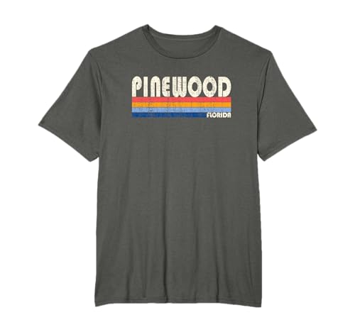Vintage Retro 70er 80er Jahre Stil Heimatstadt von Pinewood, FL T-Shirt