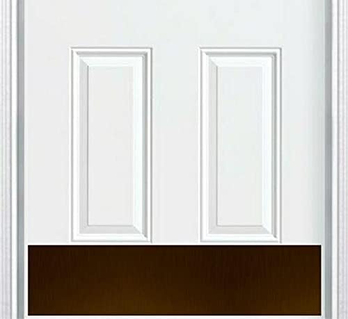 Deck the Door Decor | Door Kick Plate - Anodized Aluminum - Industrial Self-Adhesive Mount (6x30", Oil Rubbed Bronze)