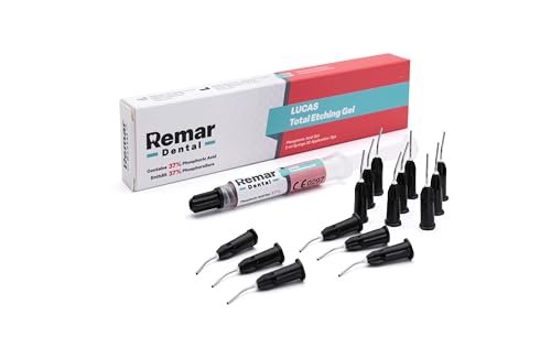 REMAR DENTAL LUCAS TOTAL Etching Gel – Ätzgel zur professionellen Zahnätzung – 2ml Spritze + 20 Applikationskanülen