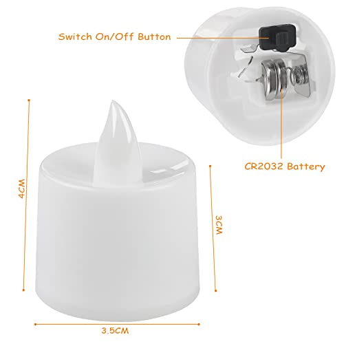 Firschoie 24 Candele LED,Realistico a Batteria