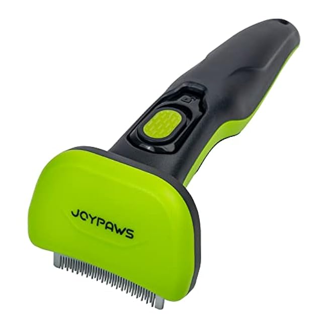 Upgraded Pet Self Cleaning Curved Deshedding Tool, Effectively Reduces Shedding by Up to 95%, Professional Grooming Brush for Small Dogs, Cats and Other Small Animals Green S-7w4g8zjg