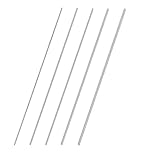 BBYPP 80PCS Stainless Steel Rods 40cm/16', 5 Diameters 1mm 1.5mm 2mm 2.5mm 3mm Stainless Steel Round Solid Metal Rod for DIY Craft